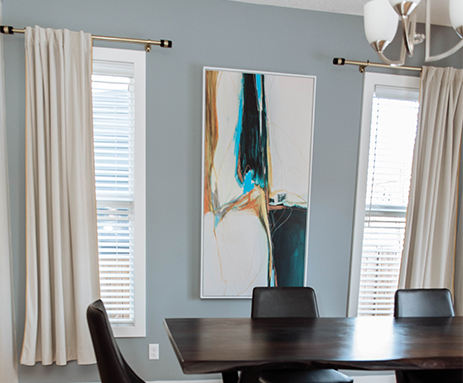 Dining room drapery