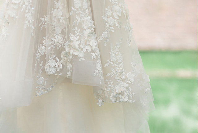 Wedding dress detail